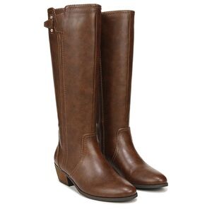 Dr. Scholl’s Women's Brilliance Leather Wide Calf Boots|Size 7M NWOB